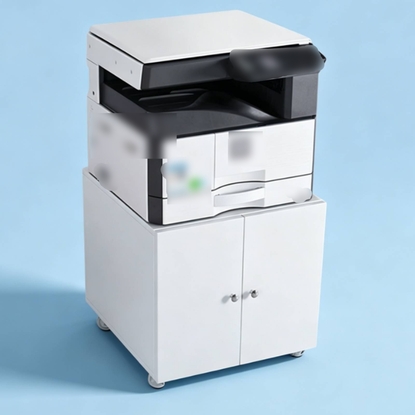 Office Furniture Cabinets - Mobile Cabinet Base Casters Double Door