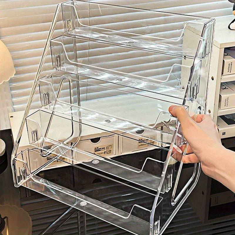 3/5 Tier Acrylic Bookshelf Det - Bookshelf 5 Tier ulasan dan harga