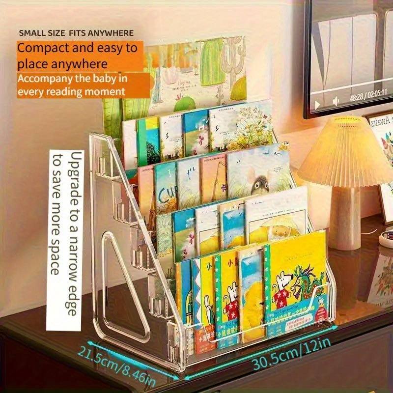 3/5 Tier Acrylic Bookshelf Det - Bookshelf 5 Tier ulasan dan harga