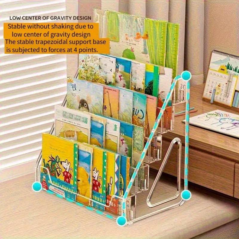 3/5 Tier Acrylic Bookshelf Det - Bookshelf 5 Tier ulasan dan harga
