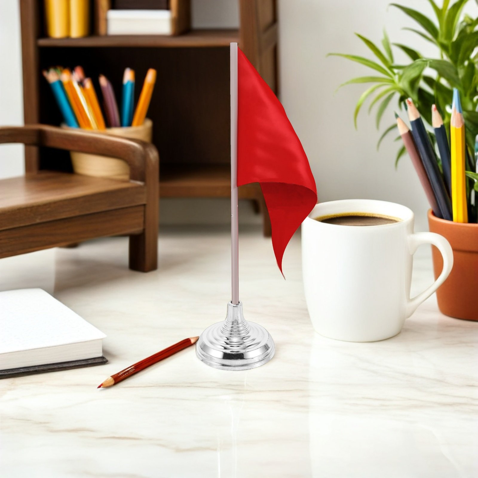 12Pcs Silver Mini Desk Flag St - Office Furniture Direct ulasan dan harga
