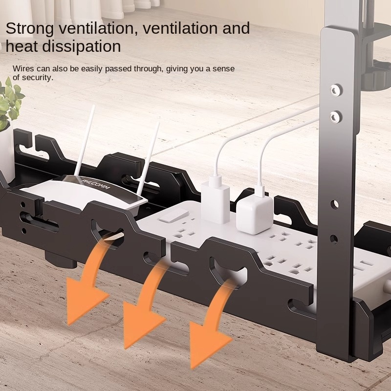 Telescopic Under Table Storage - Cable Tray Under Desk ulasan dan harga