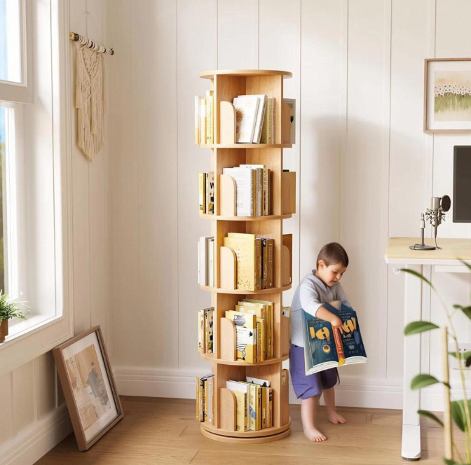 Baby Cabinet 5 Tall Tiers Floo - Bookshelf 5 Tier ulasan dan harga