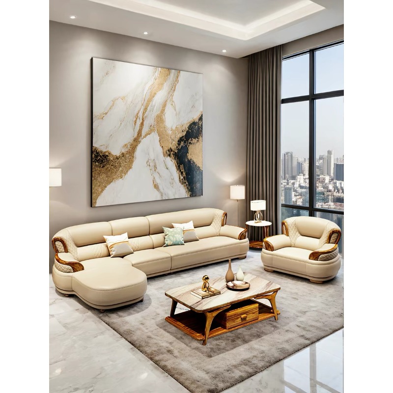 New Chinese-style Ebony Leathe - Office Furniture Luxury ulasan dan harga