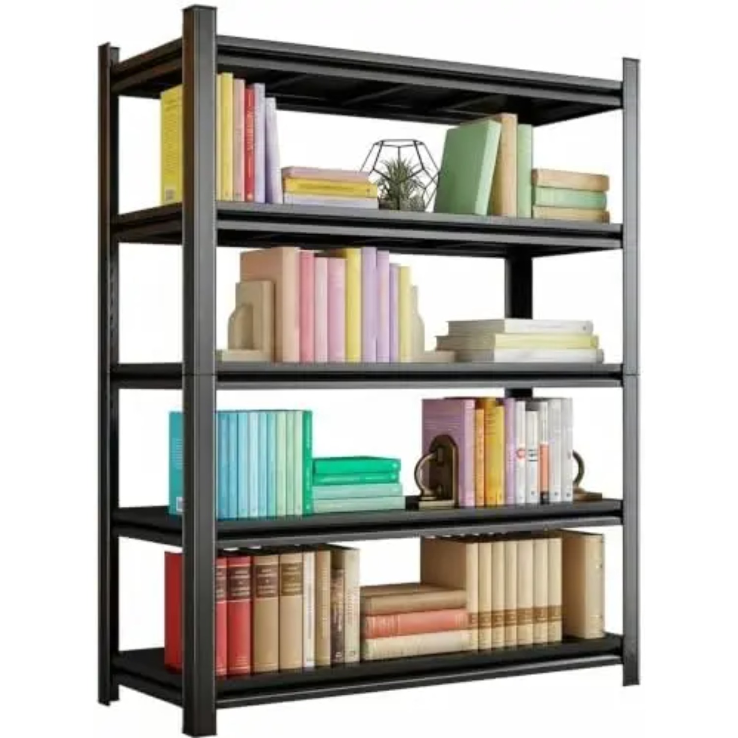 5-Tier Heavy Duty Bookshelf, 7 - Bookshelf 5 Tier ulasan dan harga