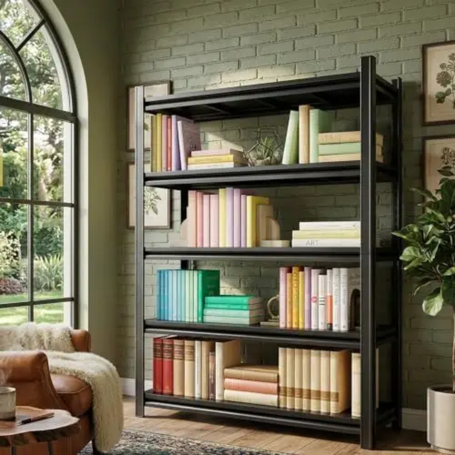 5-Tier Heavy Duty Bookshelf, 7 - Bookshelf 5 Tier ulasan dan harga