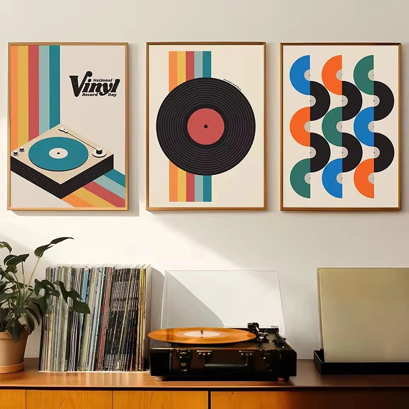 Mid Century Vinyl Record Canva - Office Furniture Direct ulasan dan harga