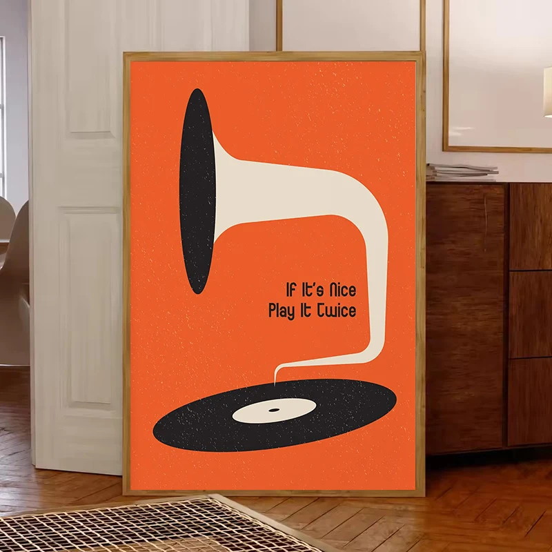 Mid Century Vinyl Record Canva - Office Furniture Direct ulasan dan harga