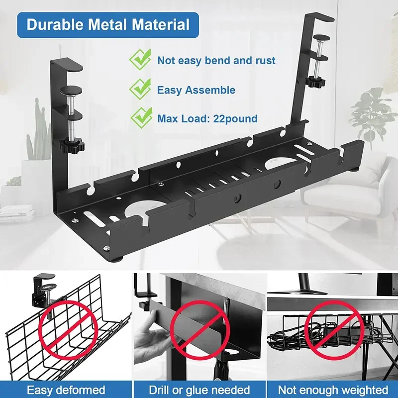 Under Table Telescopic Storage - Cable Tray Under Desk ulasan dan harga