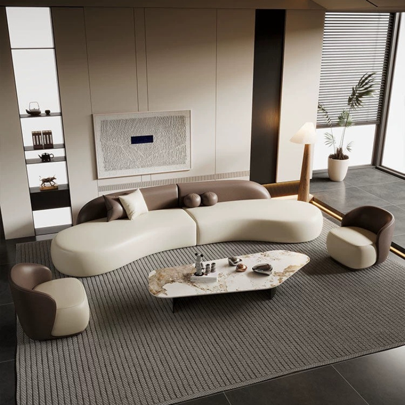 Italian Luxury Curved Sofa Mod - Office Furniture Luxury ulasan dan harga