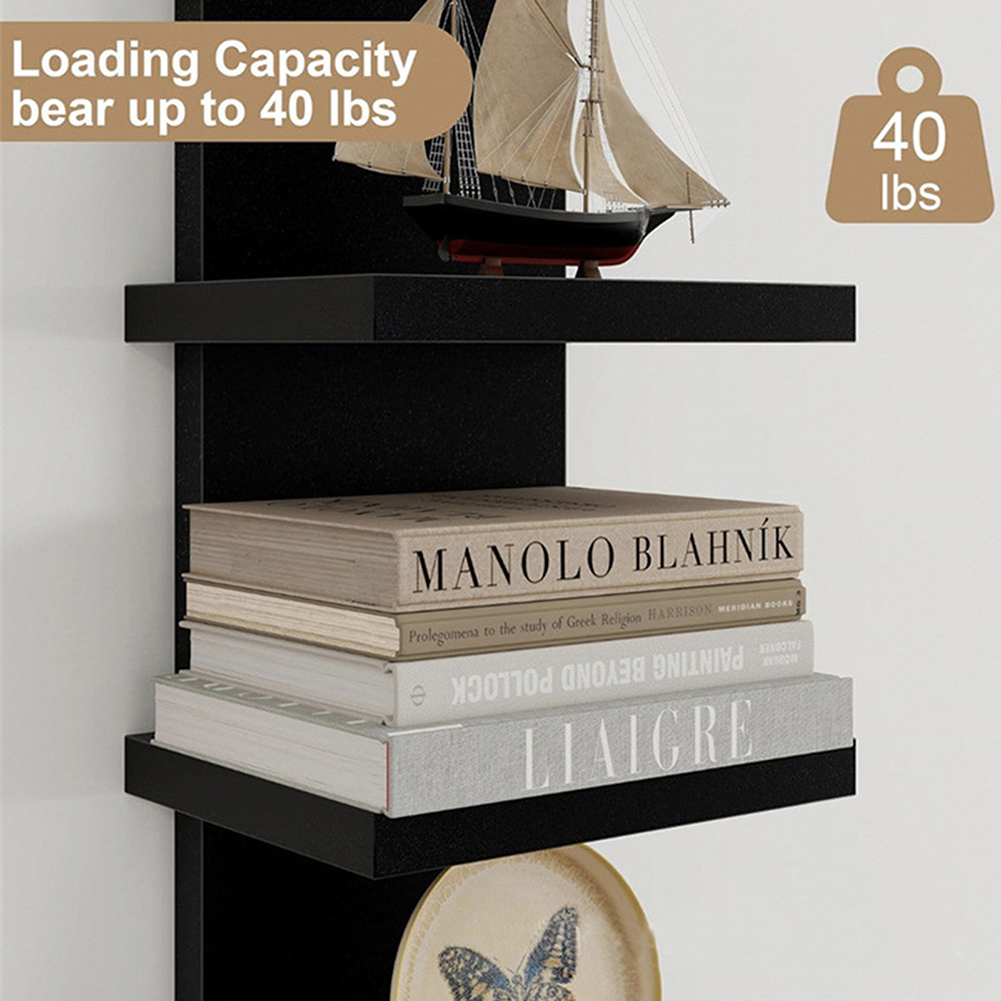 5 Tier Wall-Mounted Bookshelf  - Bookshelf 5 Tier ulasan dan harga