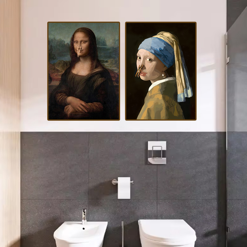 1pc Funny Abstract Bathroom To - Office Furniture Direct ulasan dan harga