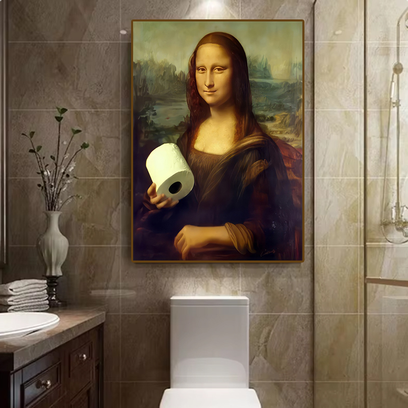 1pc Funny Abstract Bathroom To - Office Furniture Direct ulasan dan harga