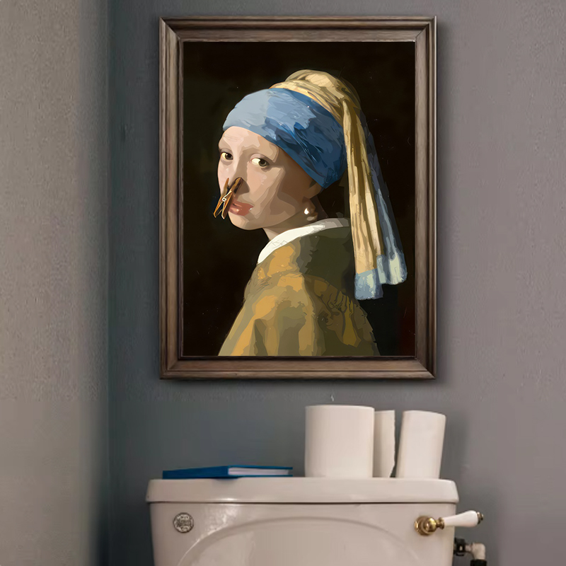 1pc Funny Abstract Bathroom To - Office Furniture Direct ulasan dan harga