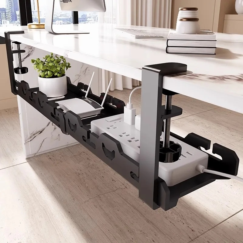 Telescopic Under Table Storage - Cable Tray Under Desk ulasan dan harga