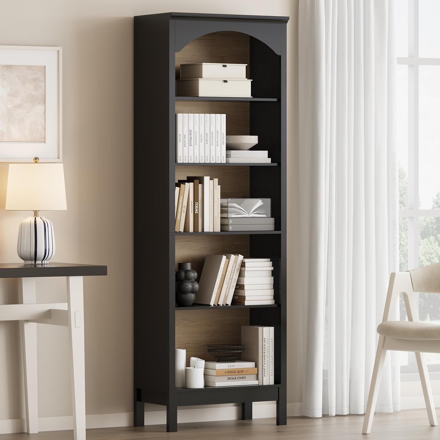 Arched Bookshelf with 5 Tier O - Bookshelf 5 Tier ulasan dan harga