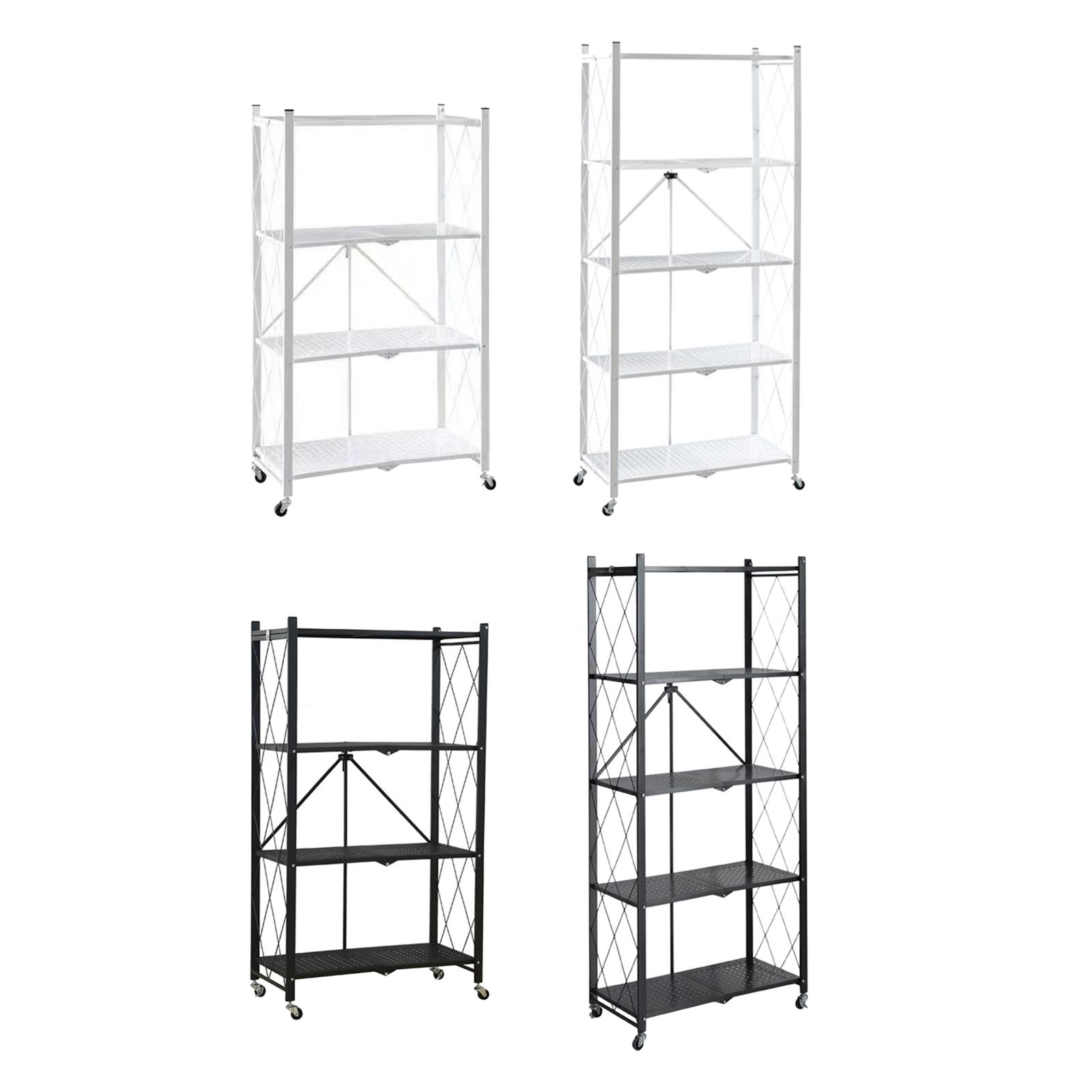 Rolling Storage Shelf Cart Fol - Bookshelf 5 Tier ulasan dan harga