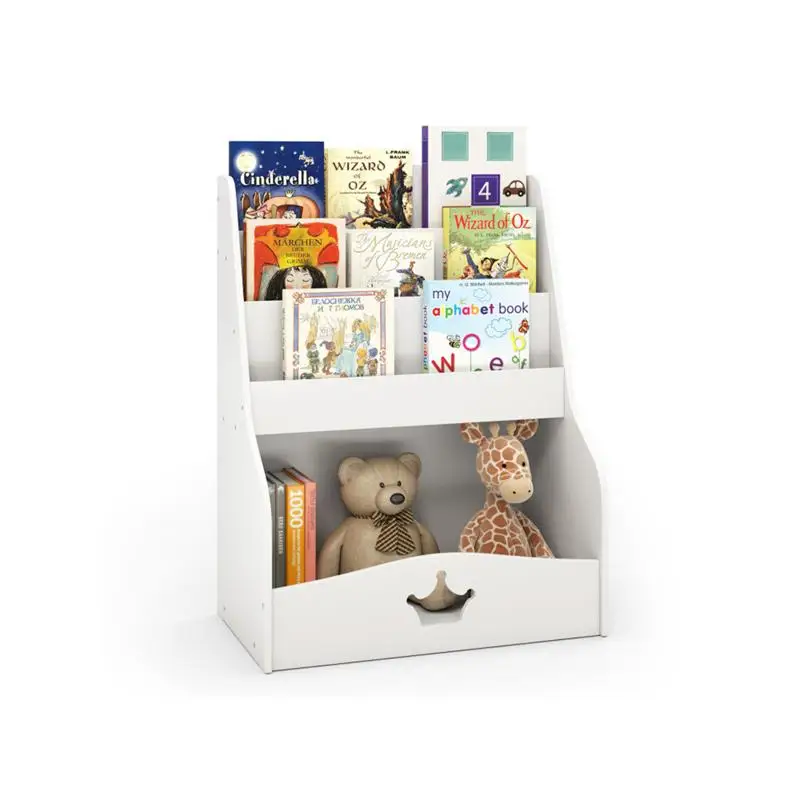 3-Tier Bookshelf & Toy Storage - Bookshelf 5 Tier ulasan dan harga