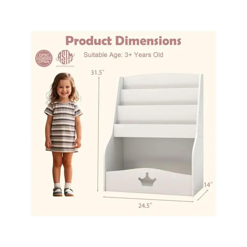 3-Tier Bookshelf & Toy Storage - Bookshelf 5 Tier ulasan dan harga