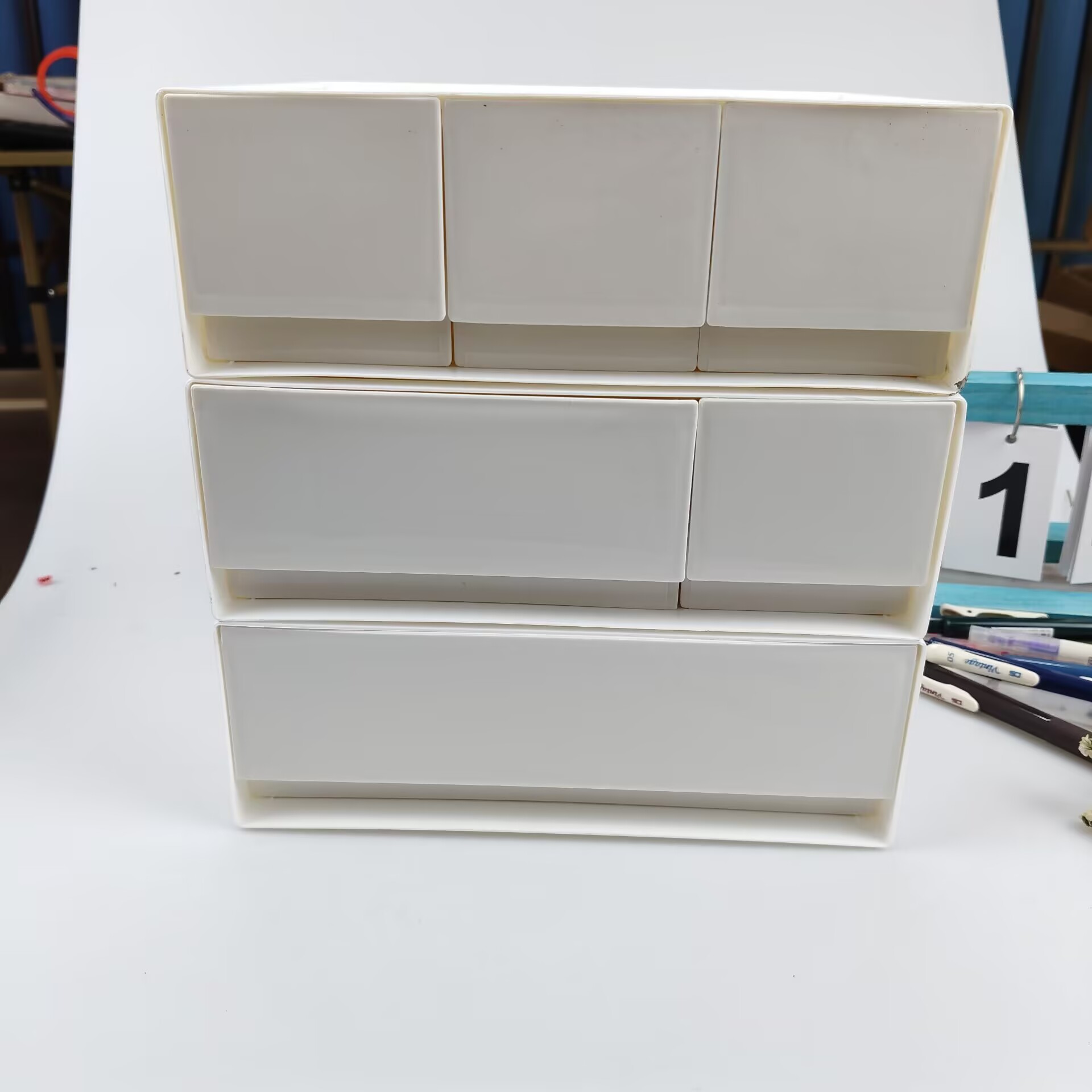 Desktop Storage Box, Drawer, C - Office Furniture Cabinets ulasan dan harga