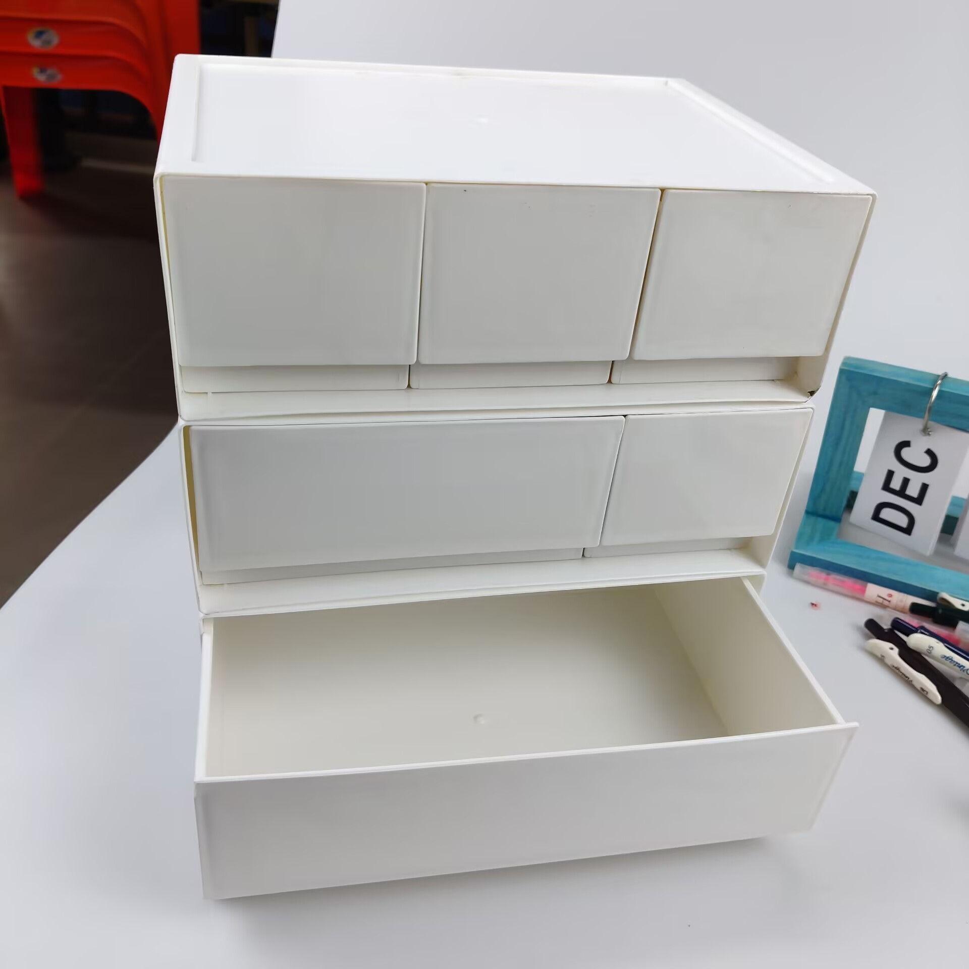 Desktop Storage Box, Drawer, C - Office Furniture Cabinets ulasan dan harga