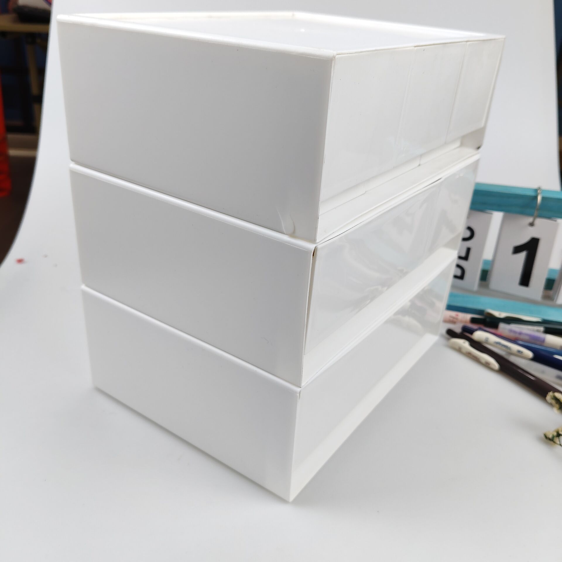 Desktop Storage Box, Drawer, C - Office Furniture Cabinets ulasan dan harga