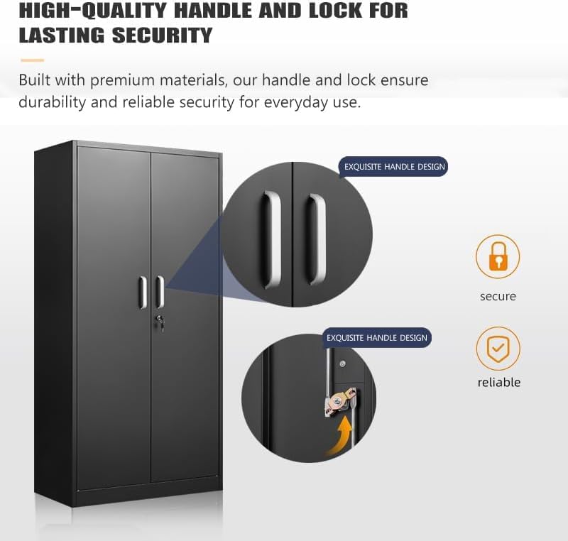 Metal Storage Cabinet With Adj - Office Furniture Cabinets ulasan dan harga