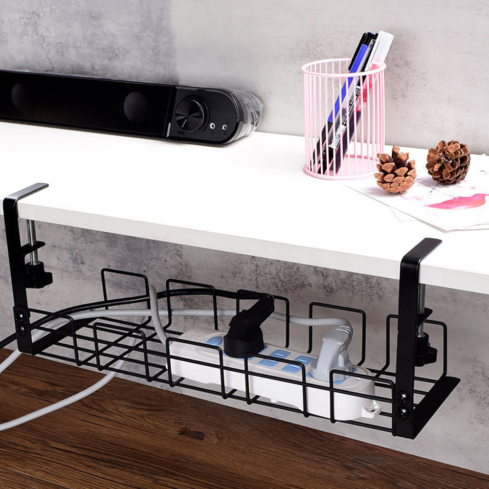 Cable Management Box Under Des - Cable Tray Under Desk ulasan dan harga