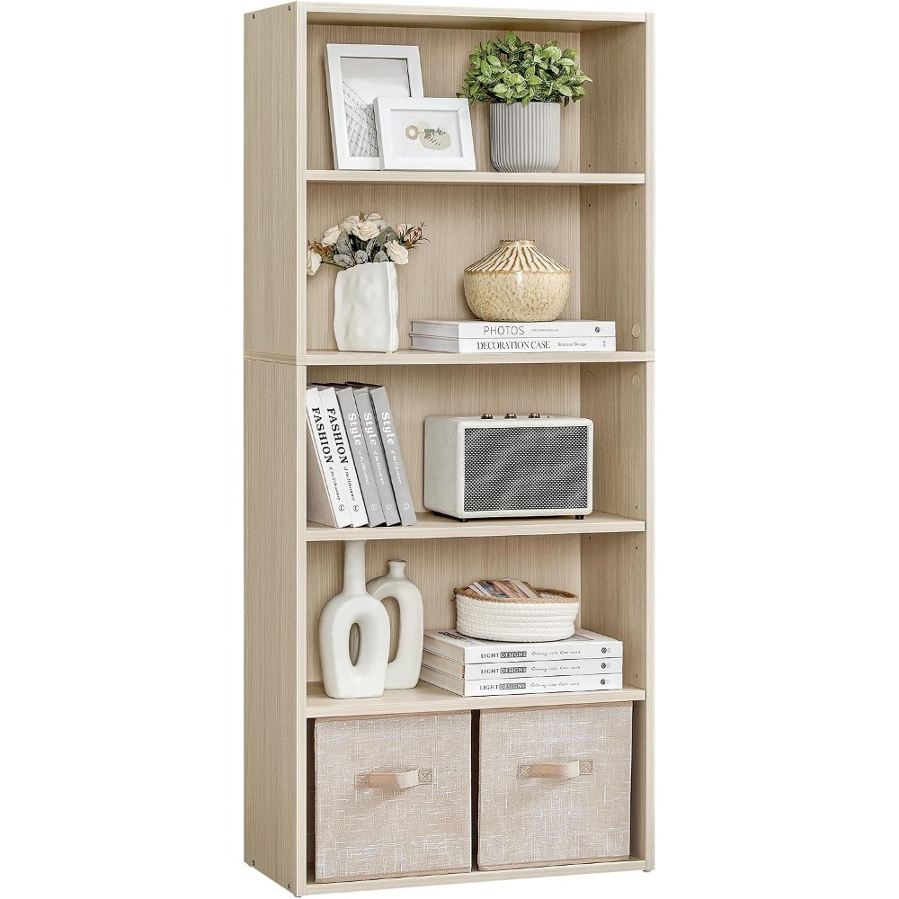 VASAGLE CUSTOS Collection - Bo - Bookshelf 5 Tier ulasan dan harga