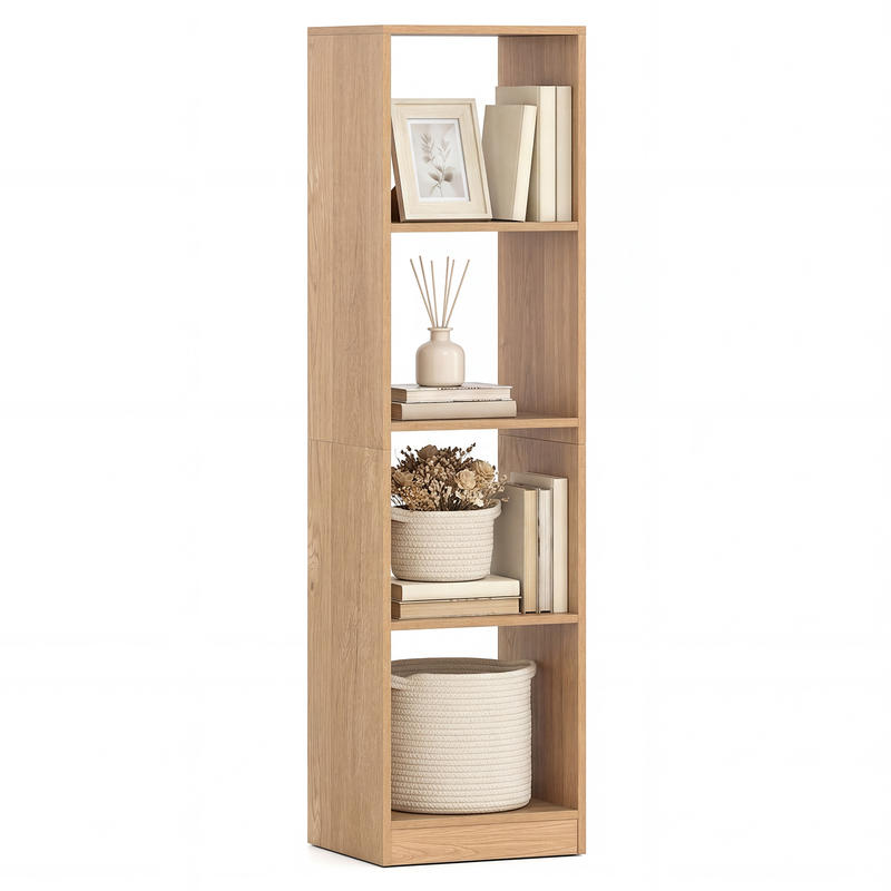 5 Tiers 4-Cube Narrow Bookshel - Bookshelf 5 Tier ulasan dan harga
