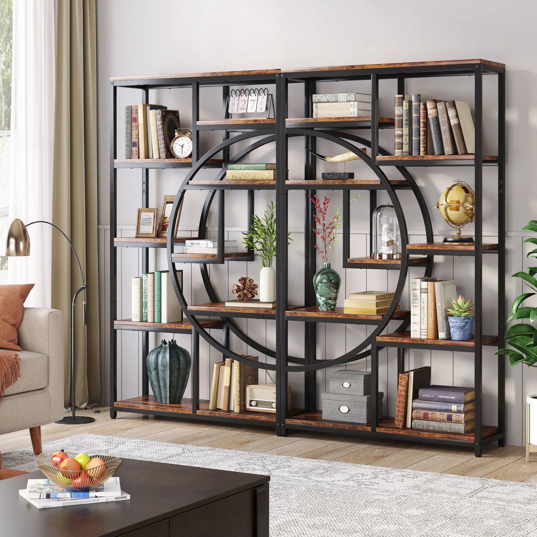 Tribesigns Bookshelf Industria - Bookshelf 5 Tier ulasan dan harga